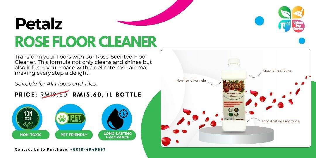 Urban Sea Enviro Petalz Rose Floor Cleaner