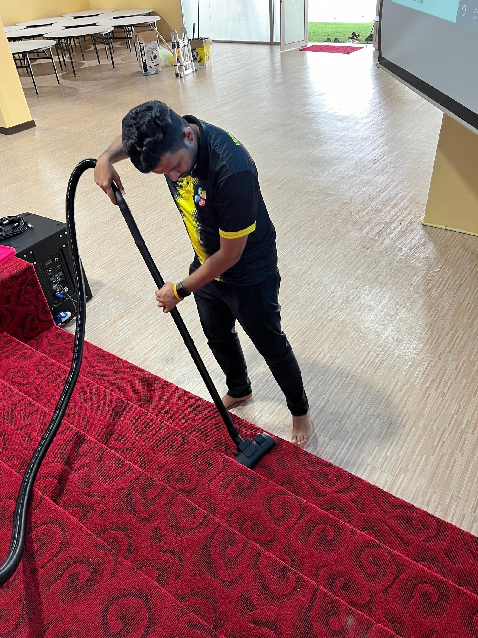 Clean modern workspace